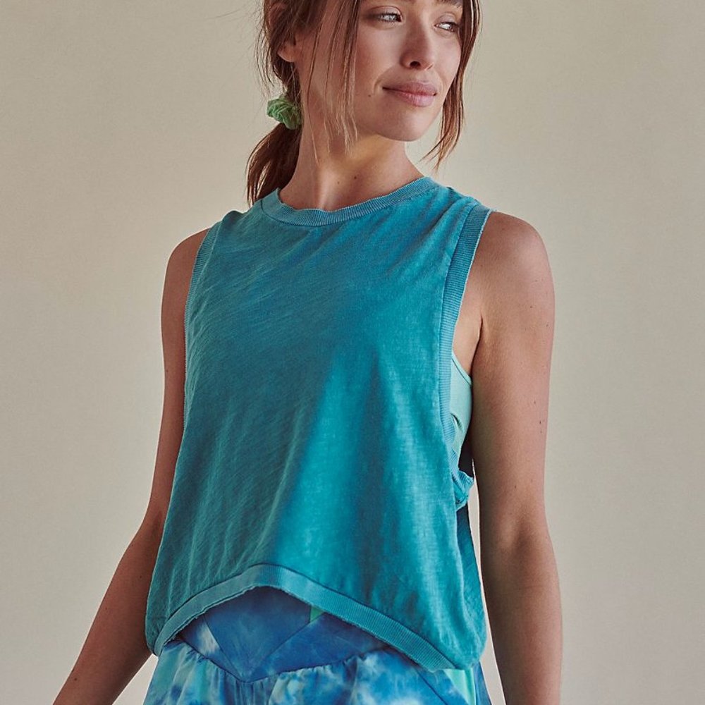 Free People Love Tank, M, NWT, Jewel Color